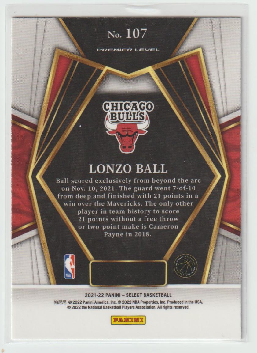 107 Lonzo Ball - Chicago Bulls Retail Blue