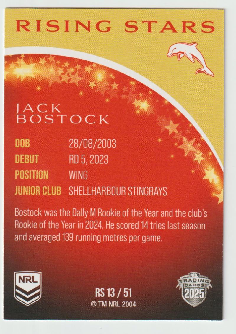 Rising Stars RS 013 DOLPHINS JACK BOSTOCK