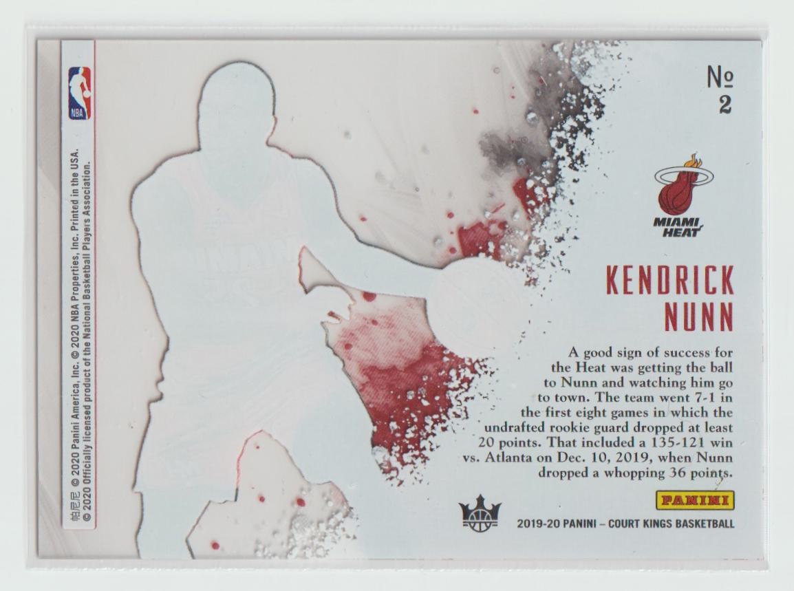 Acetate Rookies 2 Kendrick Nunn Miami Heat