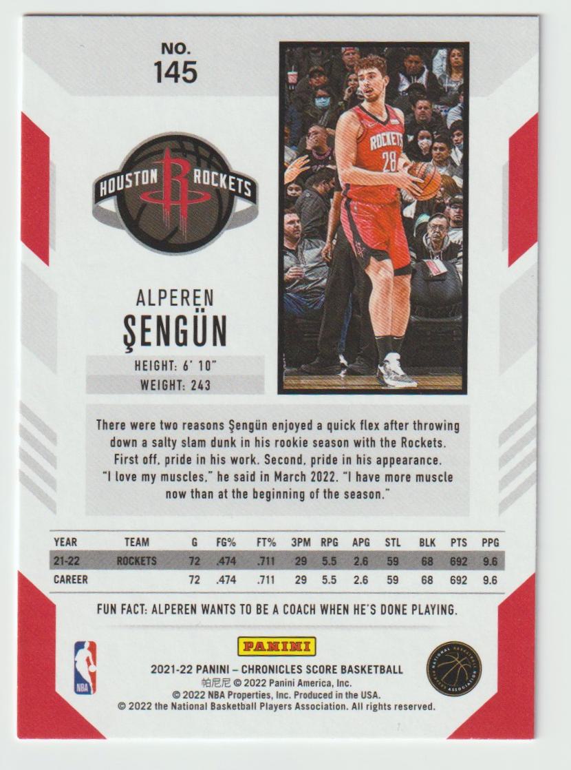 145 Alperen Sengun - Houston Rockets