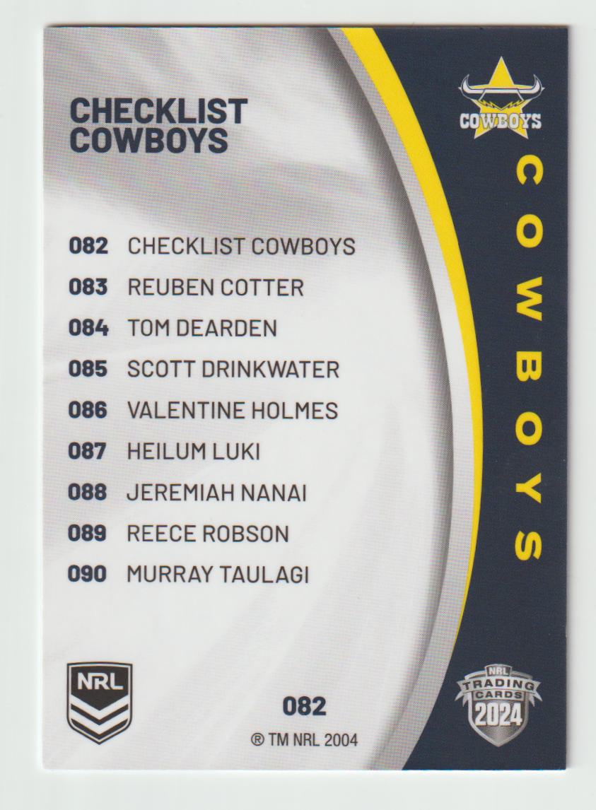 082 COWBOYS CHECKLIST