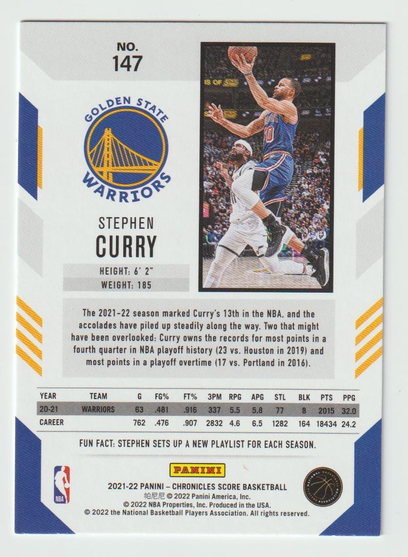 147 Stephen Curry - Golden State Warriors