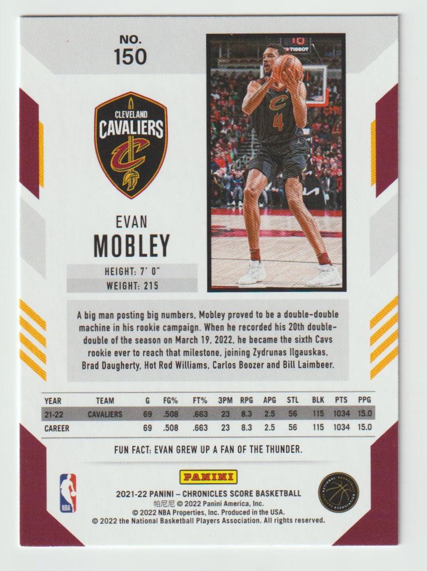 150 Evan Mobley - Cleveland Cavaliers