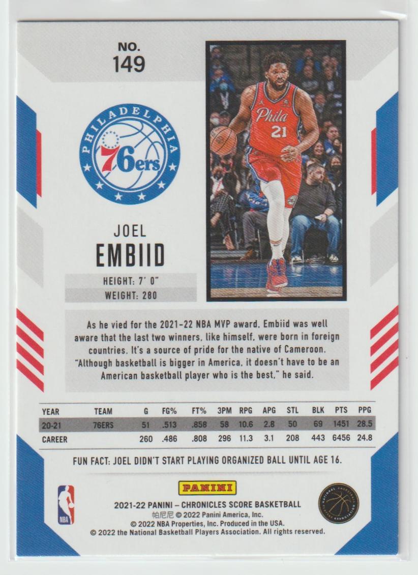 149 Joel Embiid - Philadelphia 76ers