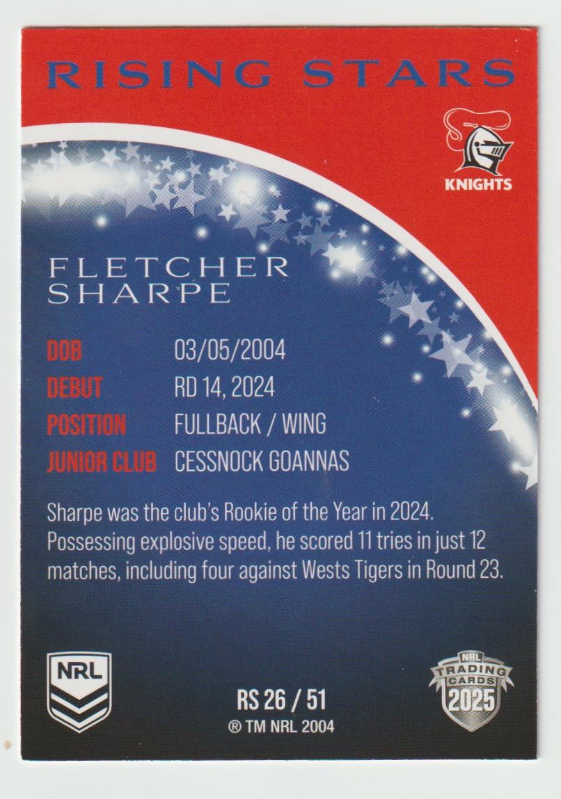 Rising Stars RS 026 KNIGHTS FLETCHER SHARPE