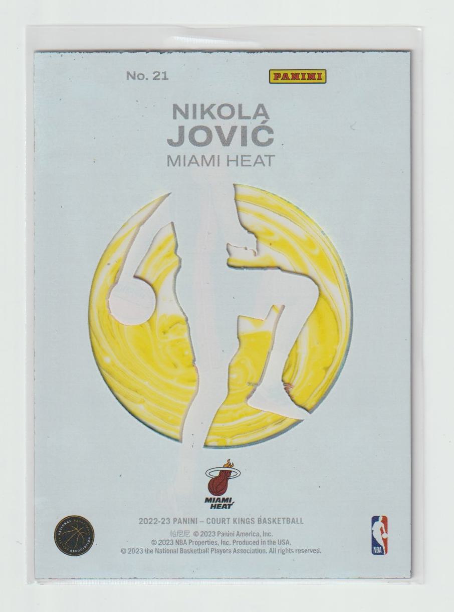 Acetate Rookies 21 Nikola Jovic Miami Heat