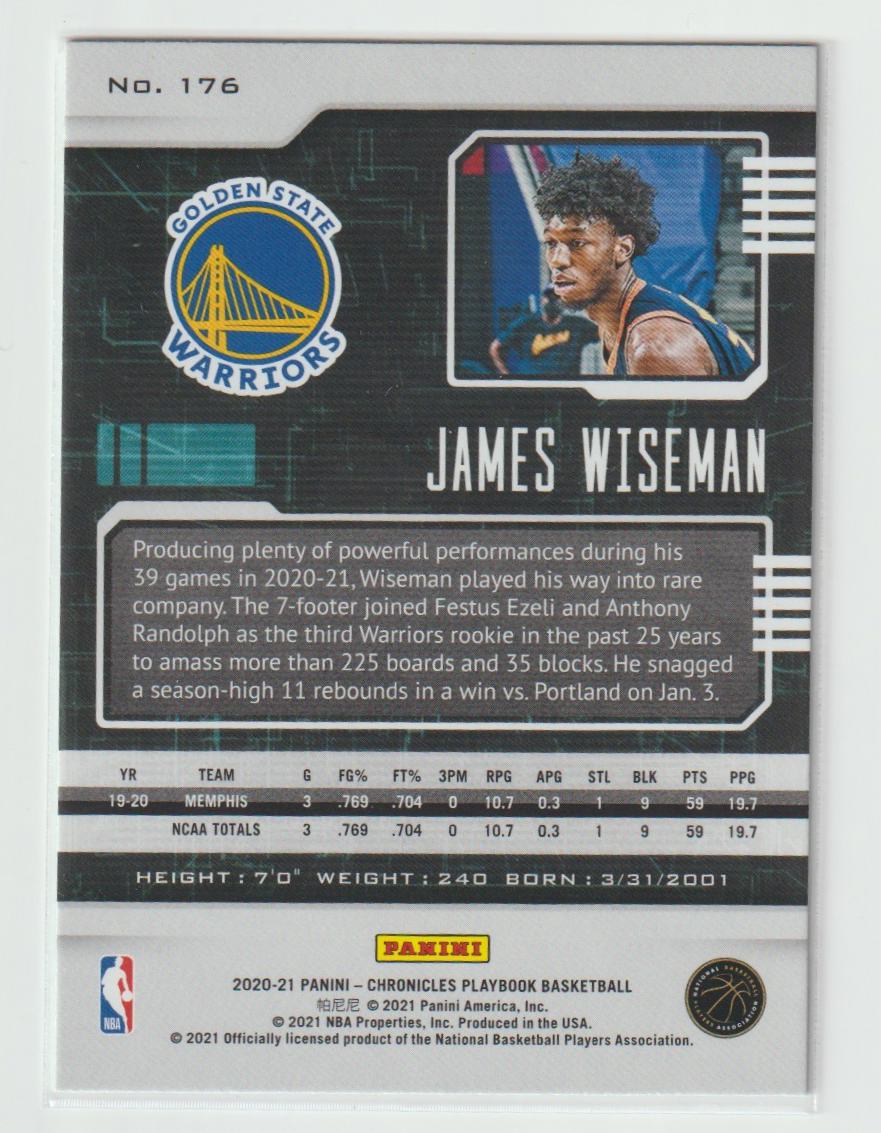176 James Wiseman - Golden State Warriors
