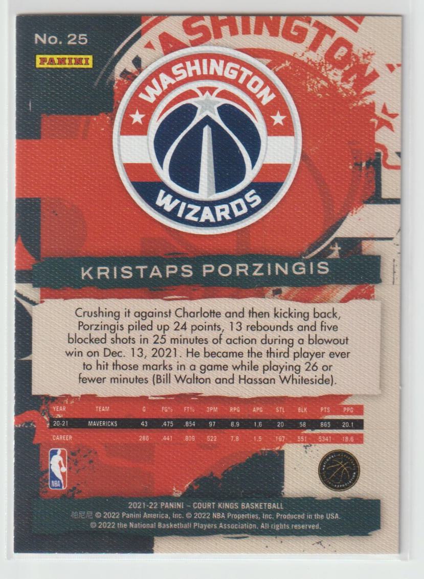 025 Kristaps Porzingis - Washington Wizards