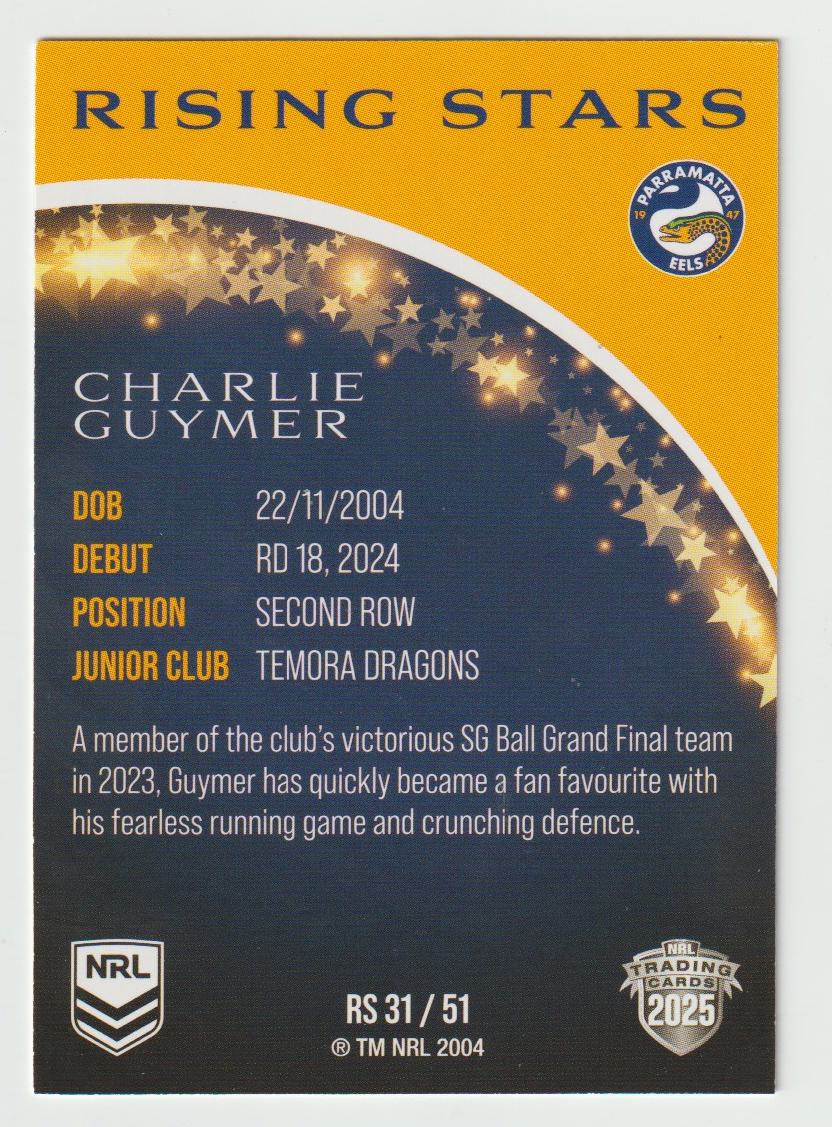 Rising Stars RS 031 EELS CHARLIE GUYMER