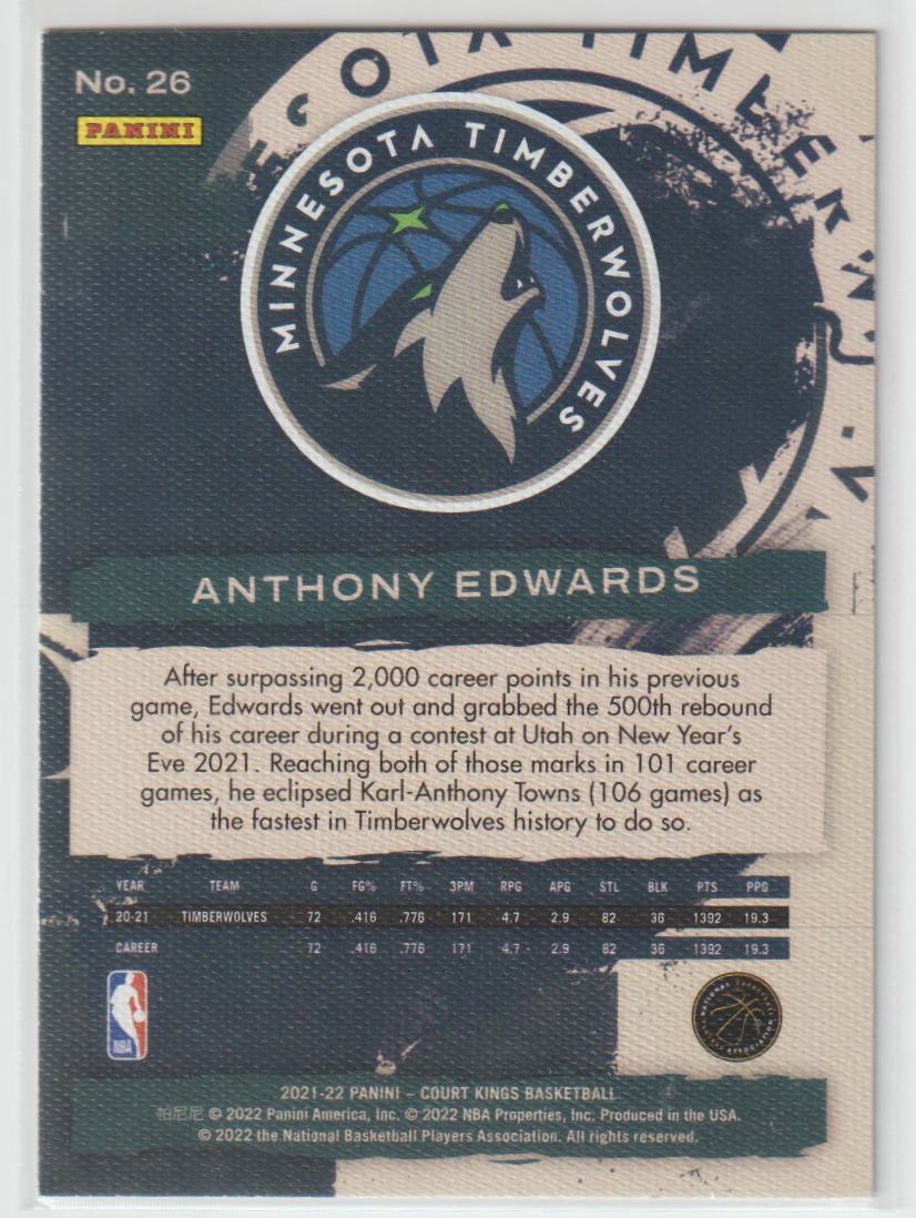 026 Anthony Edwards - Minnesota Timberwolves