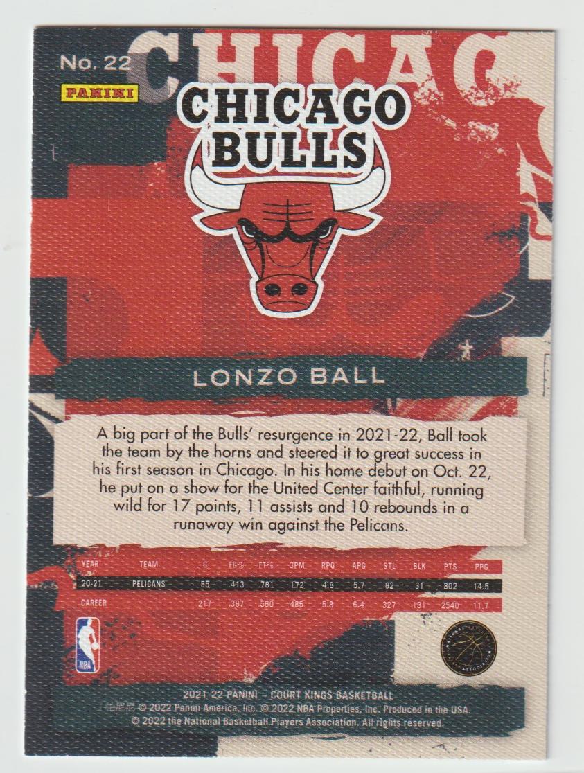 022 Lonzo Ball - Chicago Bulls