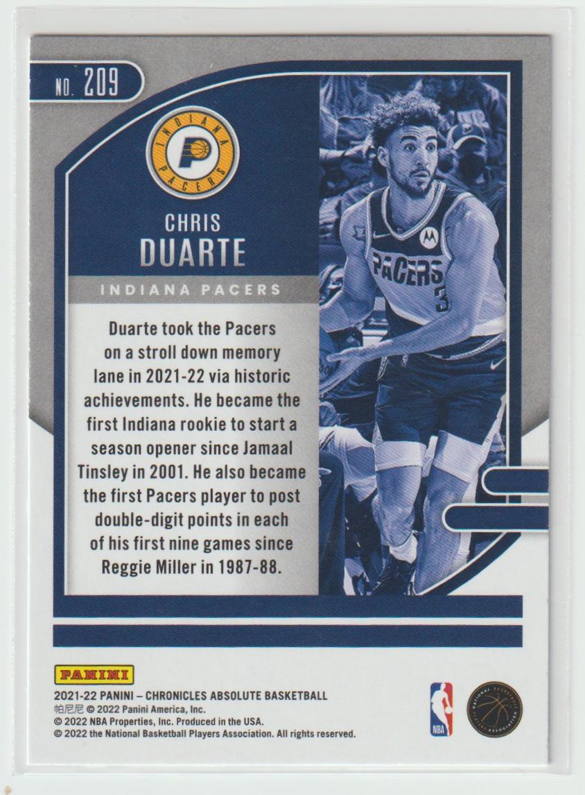 209 Chris Duarte - Indiana Pacers