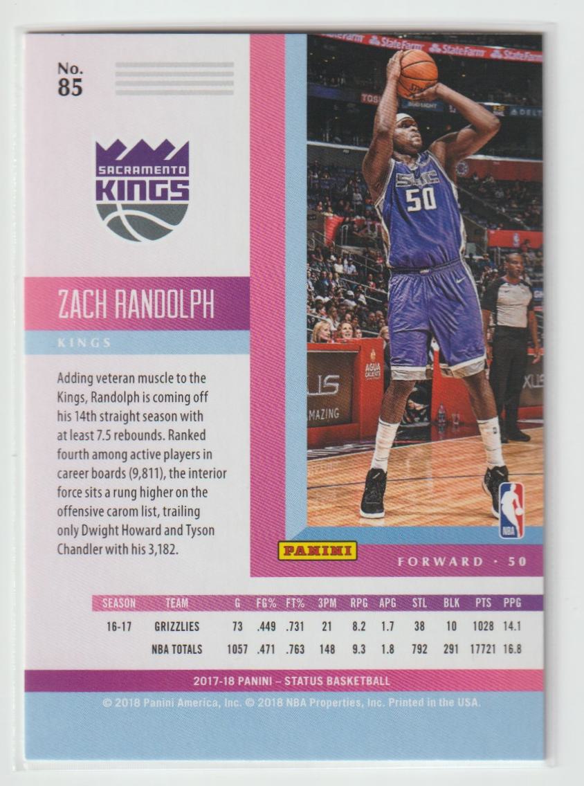 085 Zach Randolph - Sacramento Kings
