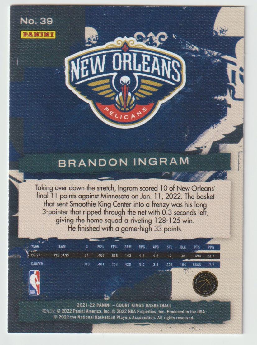 039 Brandon Ingram - New Orleans Pelicans