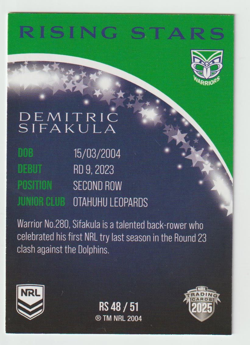 Rising Stars RS 048 WARRIORS DEMITRIC SIFAKULA