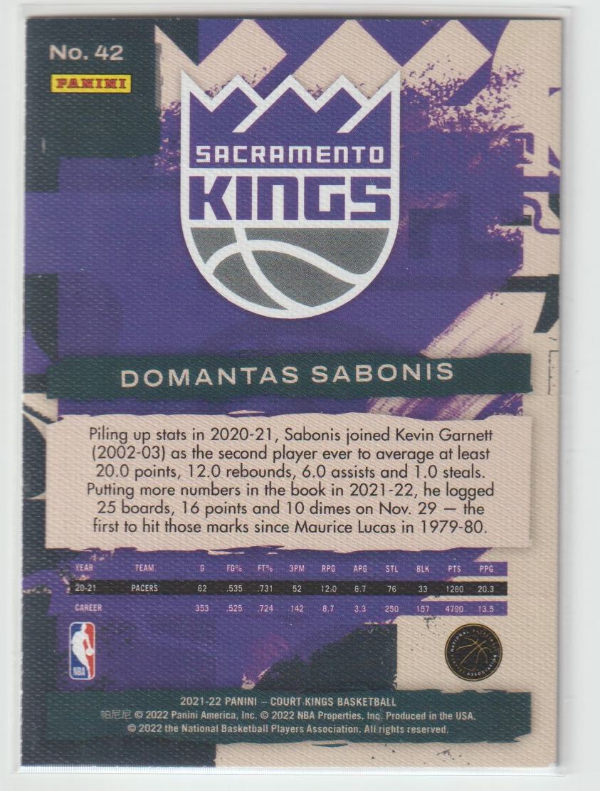 042 Domantas Sabonis - Sacramento Kings