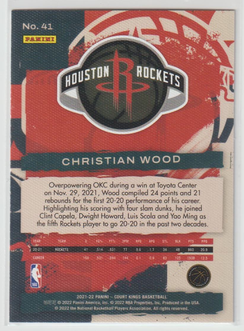 041 Christian Wood - Houston Rockets