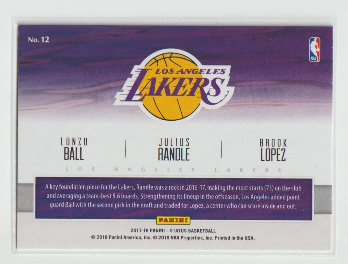 Factions 12 Brook Lopez, Julius Randle, Lonzo Ball - Los Angeles Lakers