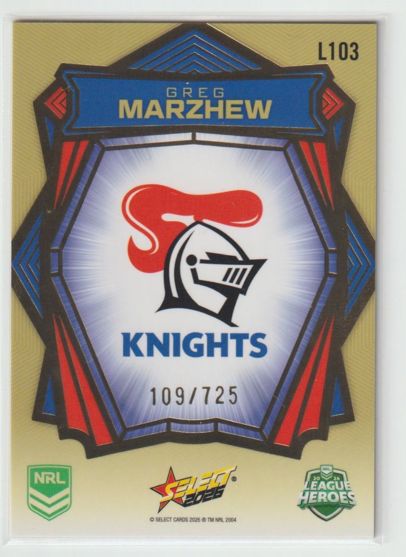 L103 Greg Marzhew Gold Back 109/725