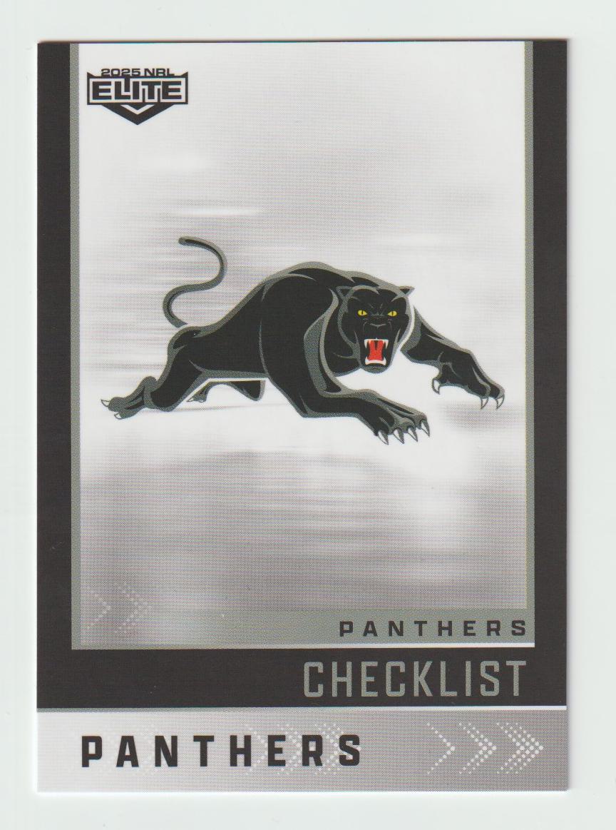 100 PANTHERS CHECKLIST