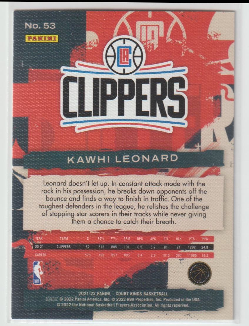 053 Kawhi Leonard - Los Angeles Clippers