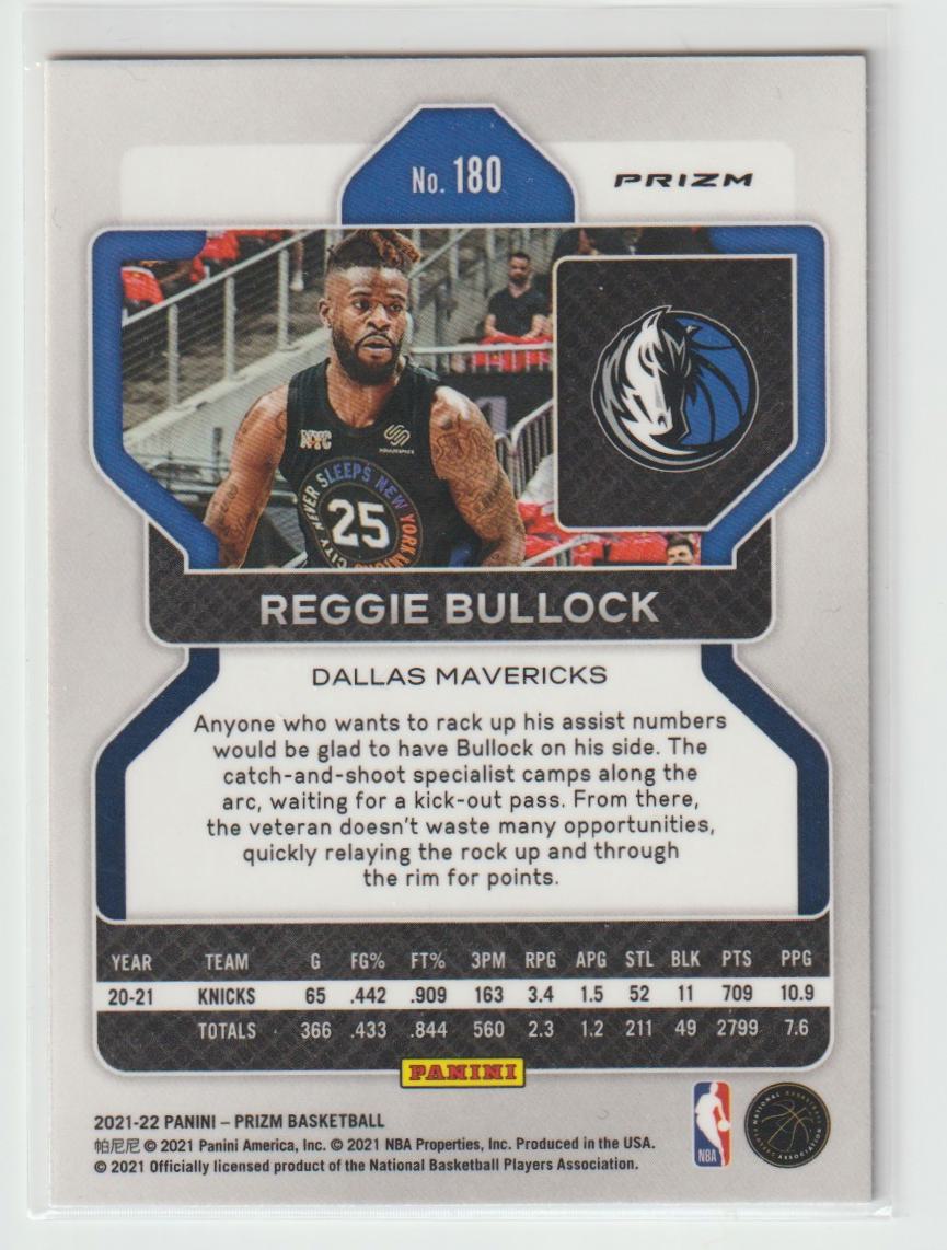 180 Reggie Bullock - Dallas Mavericks Red White Blue Prizm