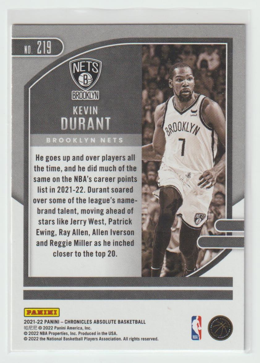 219 Kevin Durant - Brooklyn Nets