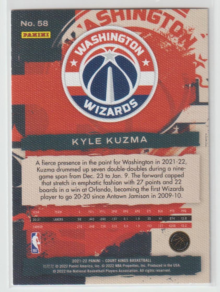 058 Kyle Kuzma - Washington Wizards