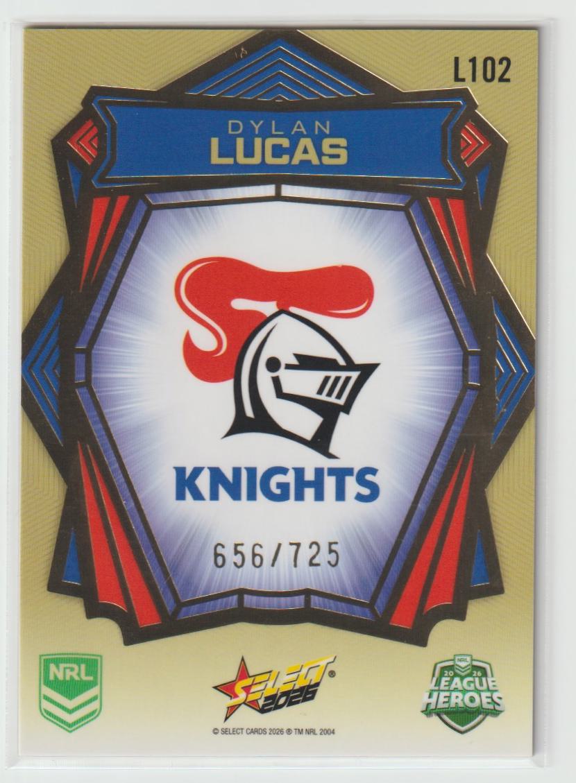 L102 Dylan Lucas Gold Back 656/725
