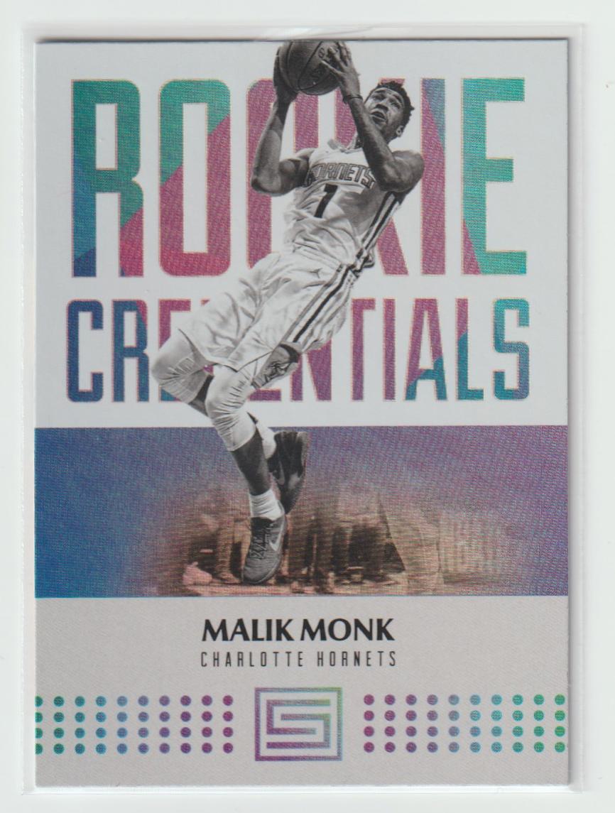 Rookie Credentials 19 Malik Monk - Charlotte Hornets