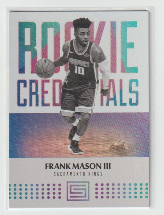 Rookie Credentials 28 Frank Mason III - Sacramento Kings