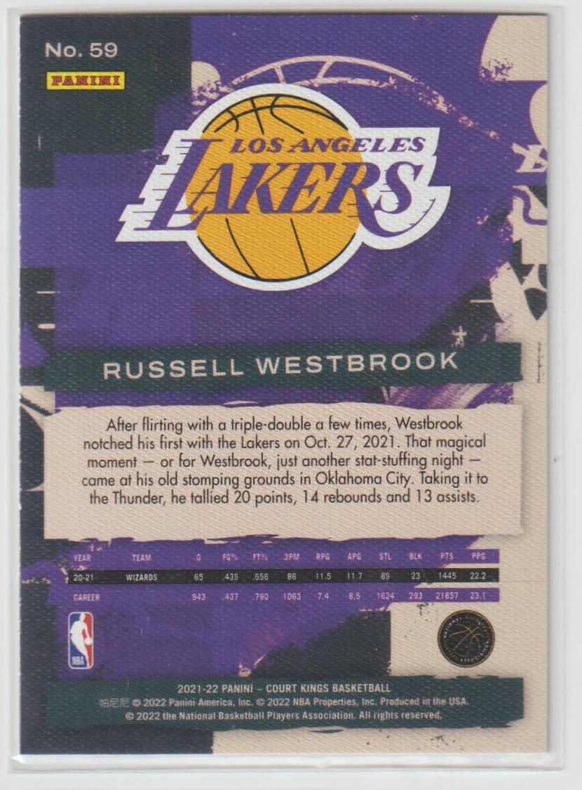 059 Russell Westbrook - Los Angeles Lakers