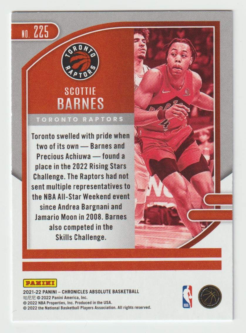 225 Scottie Barnes - Toronto Raptors