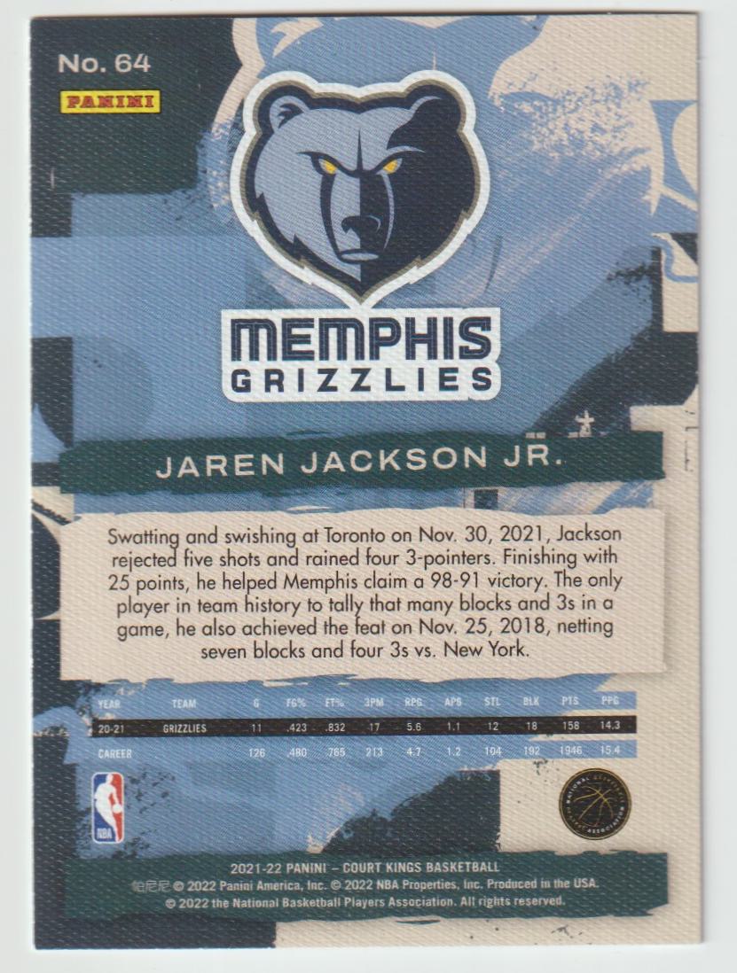 064 Jaren Jackson Jr. - Memphis Grizzlies