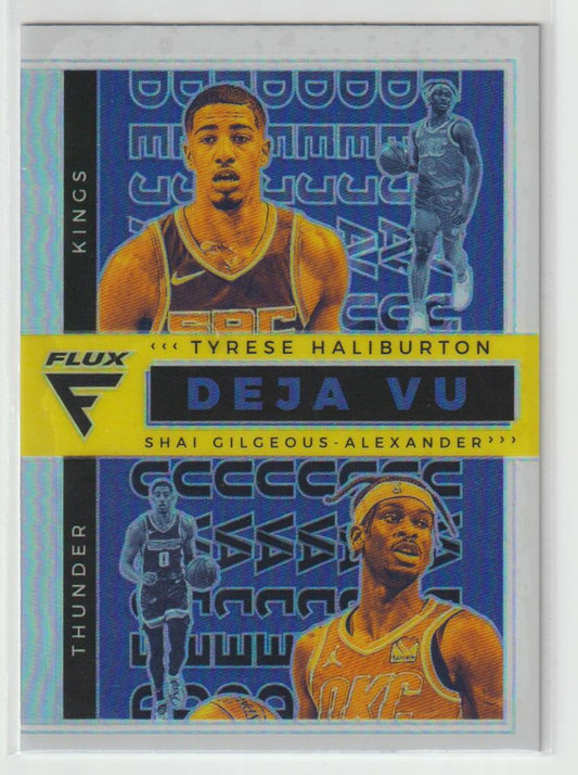 Deja Vu 7 Shai Gilgeous-Alexander/Tyrese Haliburton - Thunder/Kings Silver Prizm