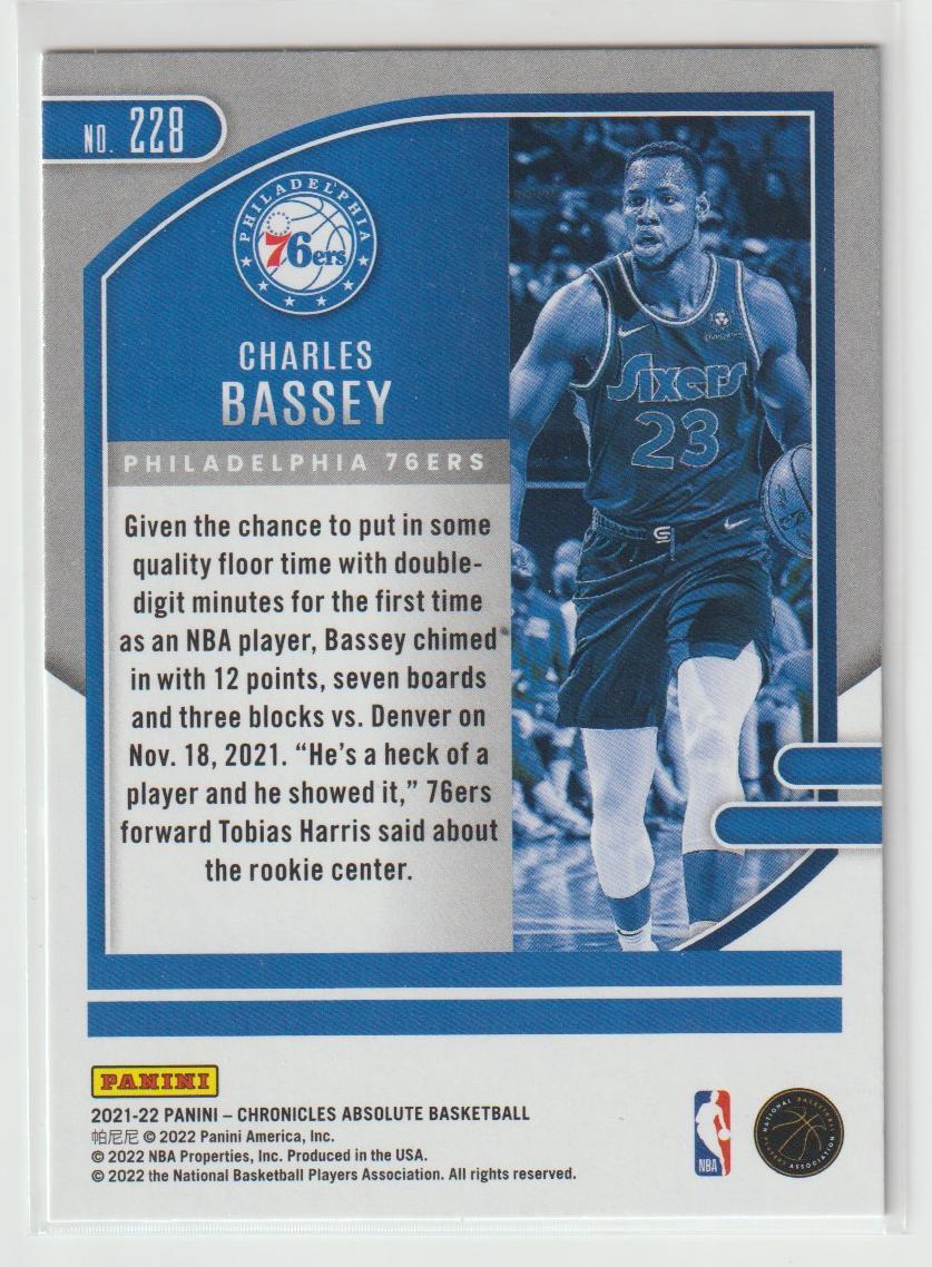 228 Charles Bassey - Philadelphia 76ers