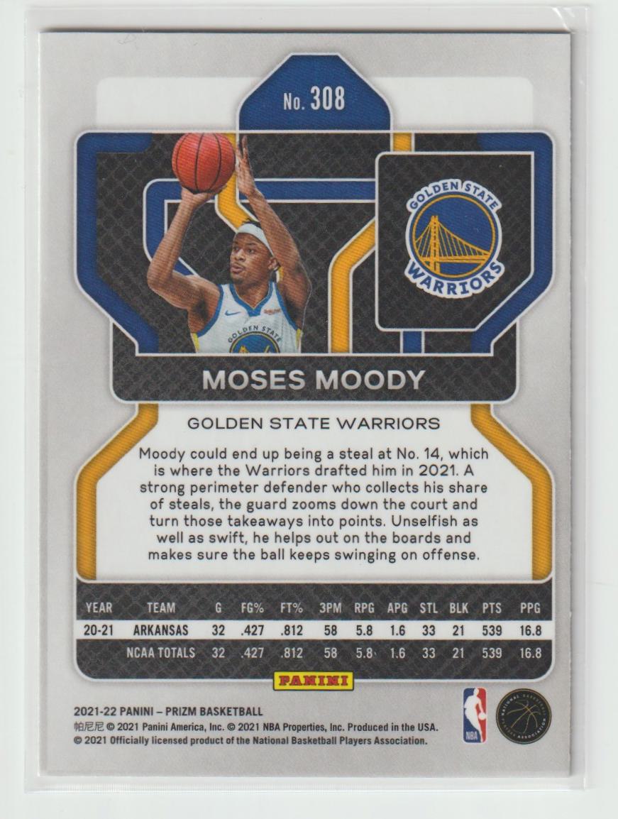 308 Moses Moody - Golden State Warriors
