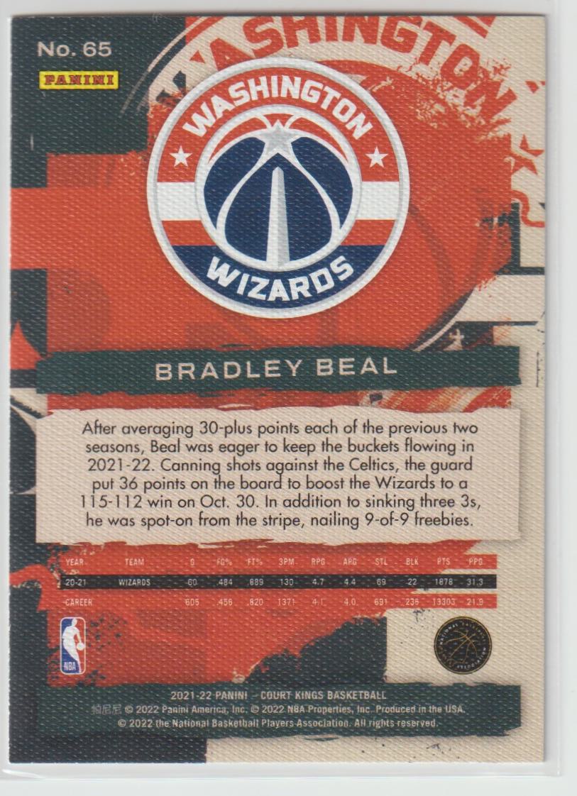 065 Bradley Beal - Washington Wizards