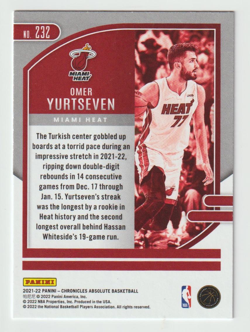 232 Omer Yurtseven - Miami Heat