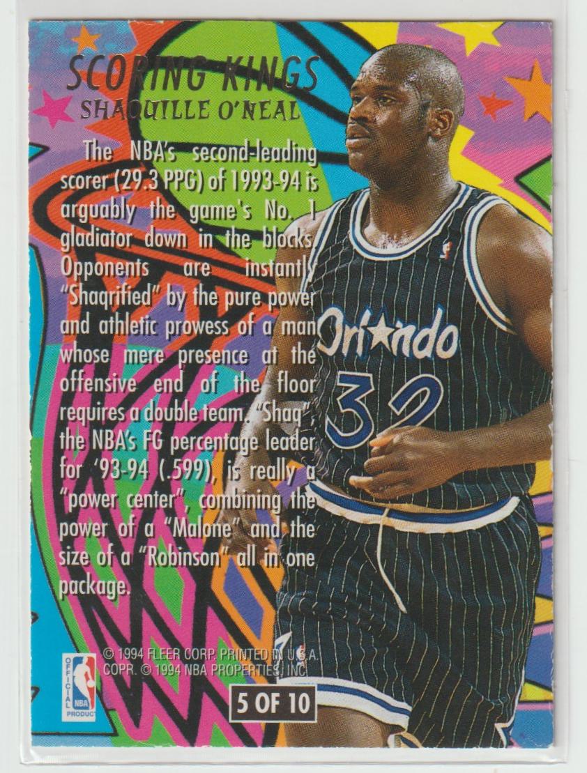 Scoring Kings 5 Shaquille O'Neal Orlando Magic