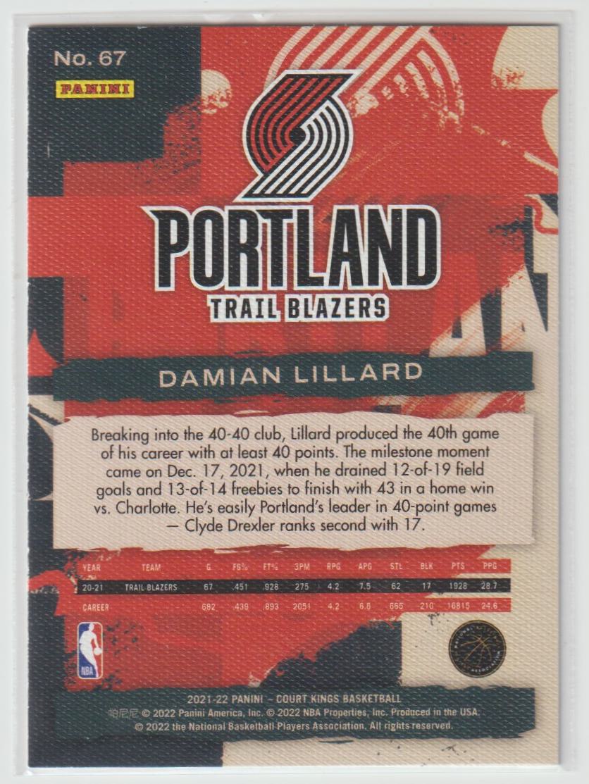 067 Damian Lillard - Portland Trail Blazers