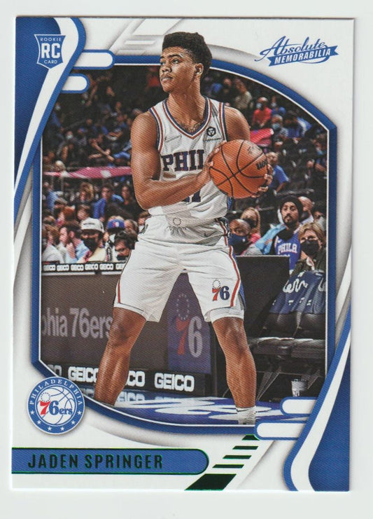 224 Jaden Springer - Philadelphia 76ers Green