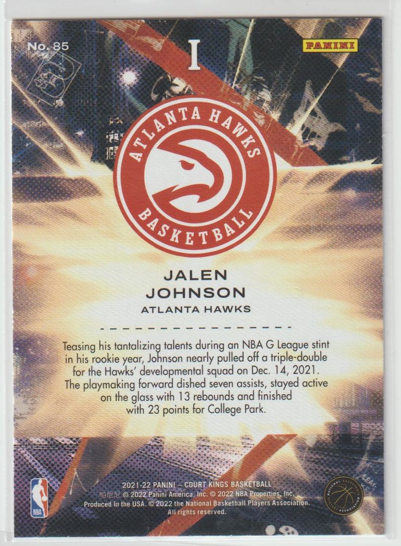 085 Jalen Johnson - Atlanta Hawks Rookies I