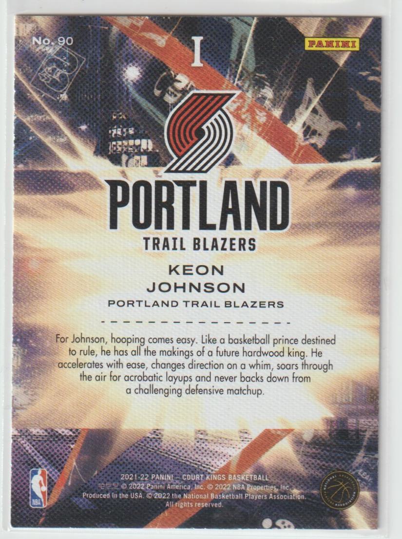 090 Keon Johnson - Portland Trail Blazers Rookies I