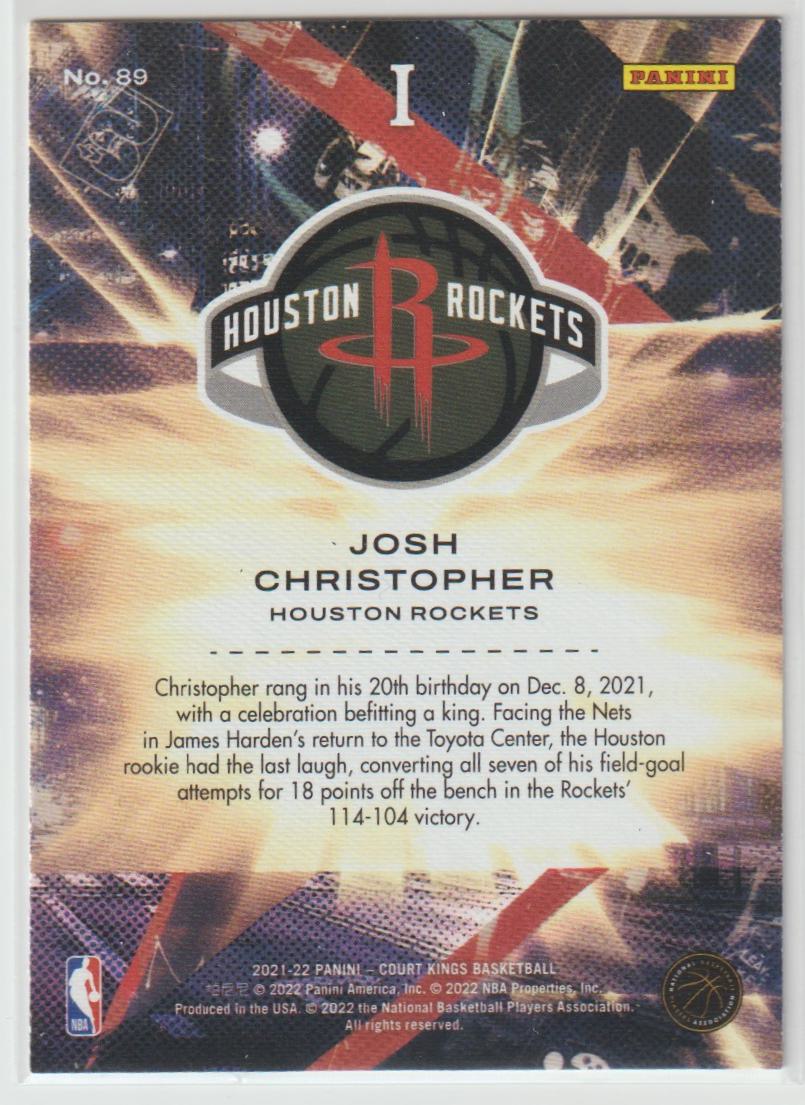 089 Josh Christopher - Houston Rockets Rookies I