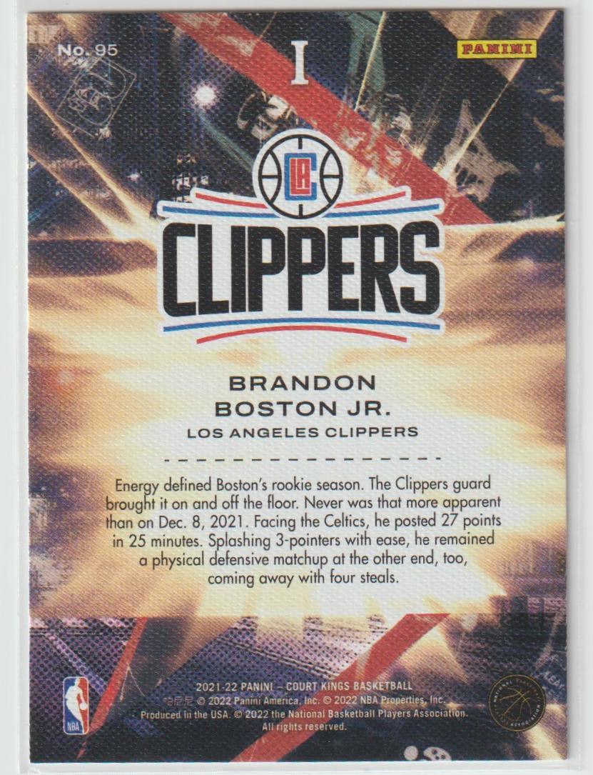 095 Brandon Boston Jr. - Los Angeles Clippers Rookies I