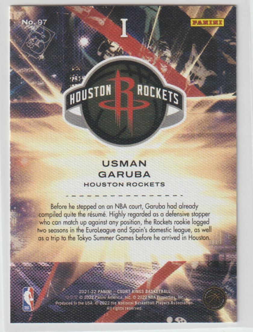 097 Usman Garuba - Houston Rockets Rookies I