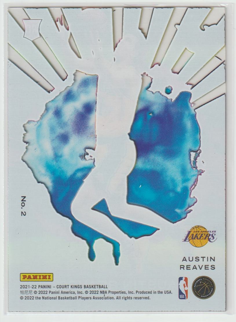 Acetate Rookies 002 Austin Reaves - Los Angeles Lakers