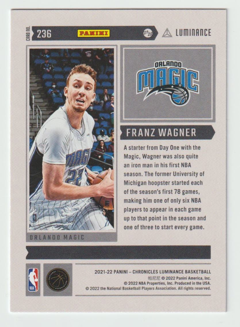 236 Franz Wagner - Orlando Magic