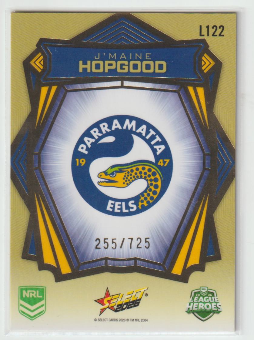 L122 J’maine Hopgood Gold Back 255/725